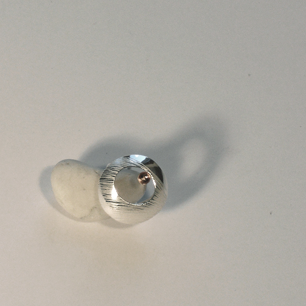 Anello collezione Luna - argento e rame